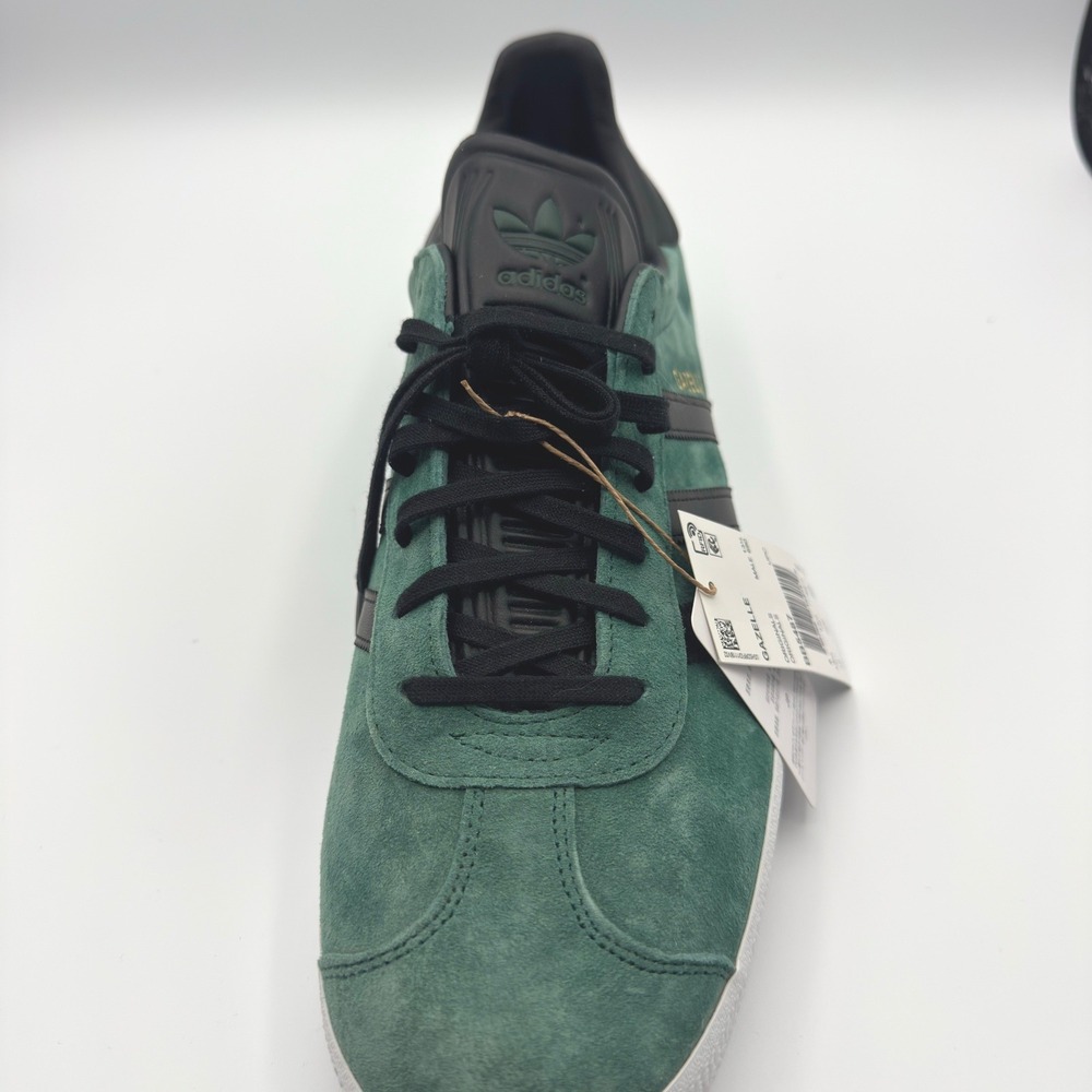 Adidas Gazelle Collegiate Green Core Black Suede Sneakers BB5487 Mens 14 - Picture 4 of 16